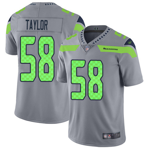 Nike Seahawks #58 Darrell Taylor Gray Youth Stitched NFL Limited Inverted Legend Jersey